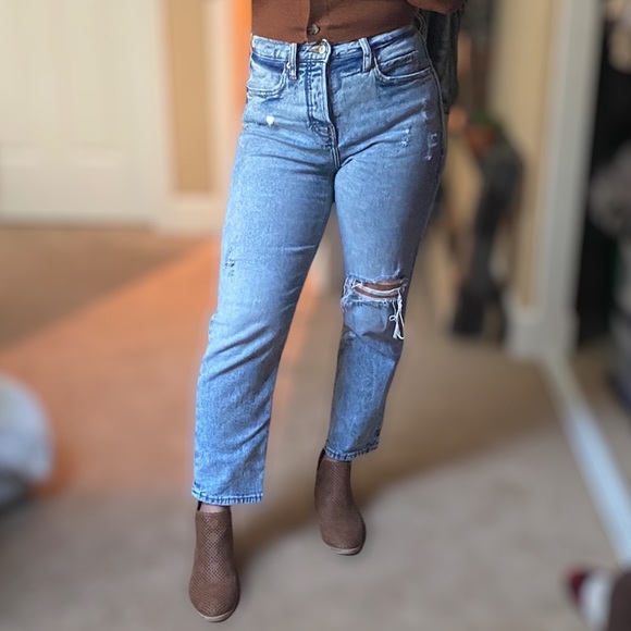 Tan breathable, low heel booties - Picture 9 of 9